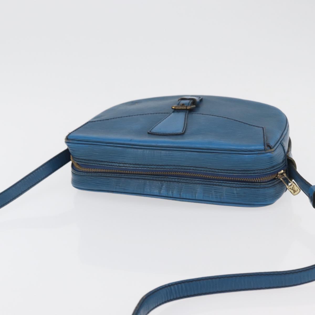 LOUIS VUITTON Epi Jeune Fille MM Shoulder Bag Toledo Blue M52155 LV Auth BA12461