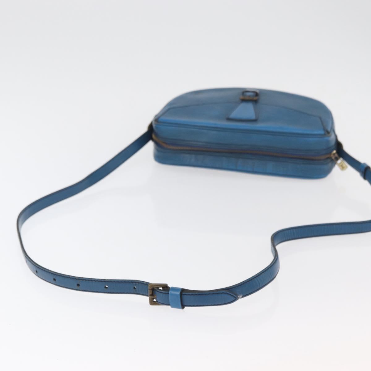 LOUIS VUITTON Epi Jeune Fille MM Shoulder Bag Toledo Blue M52155 LV Auth BA12461