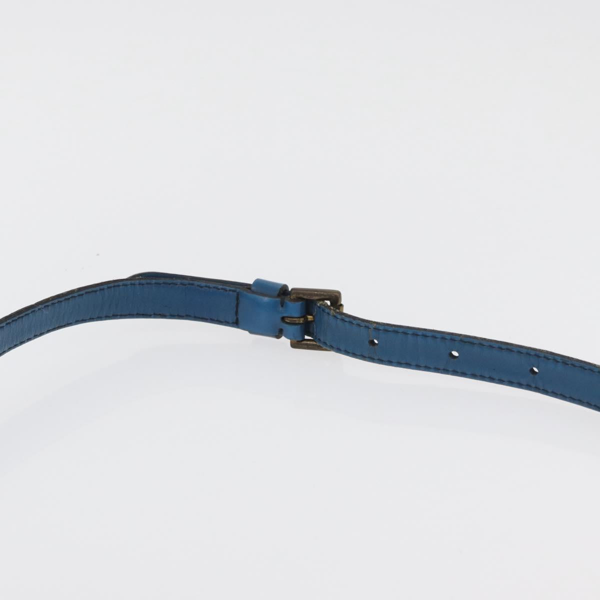 LOUIS VUITTON Epi Jeune Fille MM Shoulder Bag Toledo Blue M52155 LV Auth BA12461