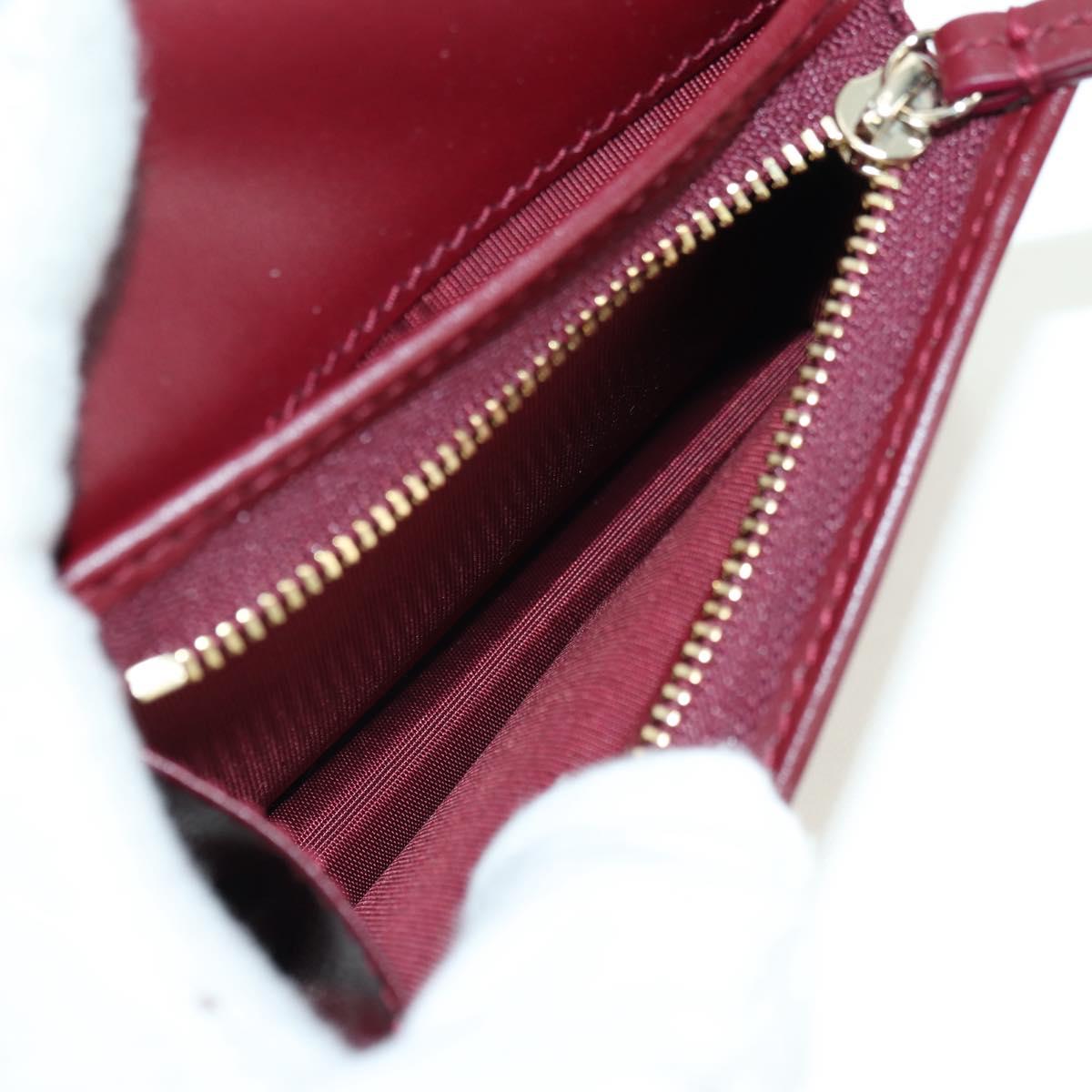 GUCCI GG Supreme Bifold Wallet PVC Beige Gold 818767 Auth BA12475M