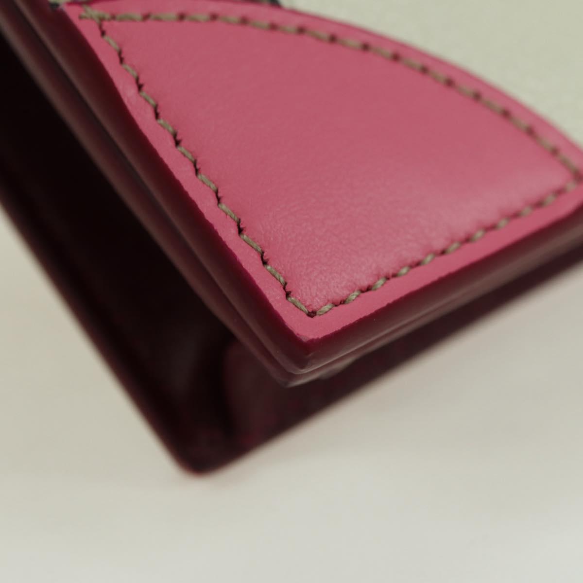 GUCCI GG Supreme Bifold Wallet PVC Beige Gold 818767 Auth BA12475M