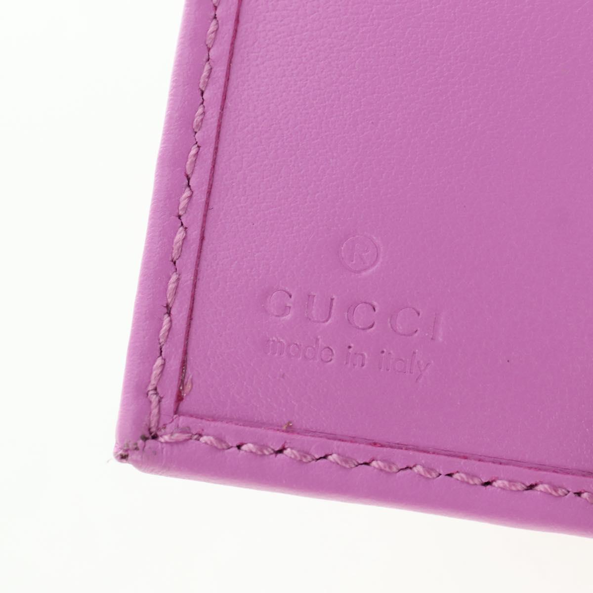 GUCCI GG Canvas Bifold Wallet Pink Gold 783121 Auth BA12478M