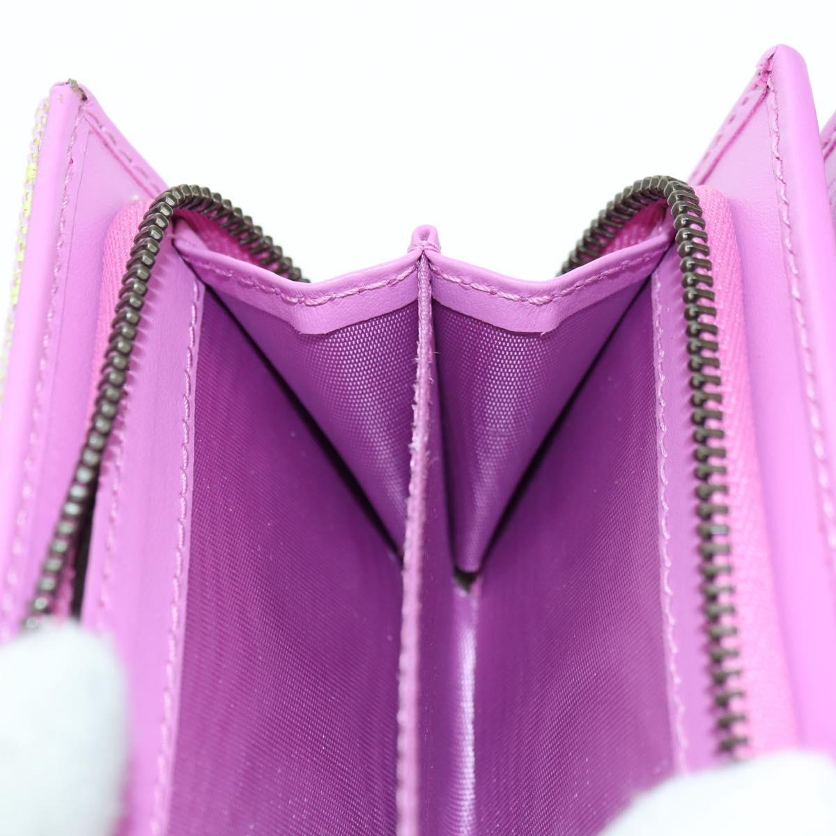 GUCCI GG Canvas Bifold Wallet Pink Gold 783121 Auth BA12478M
