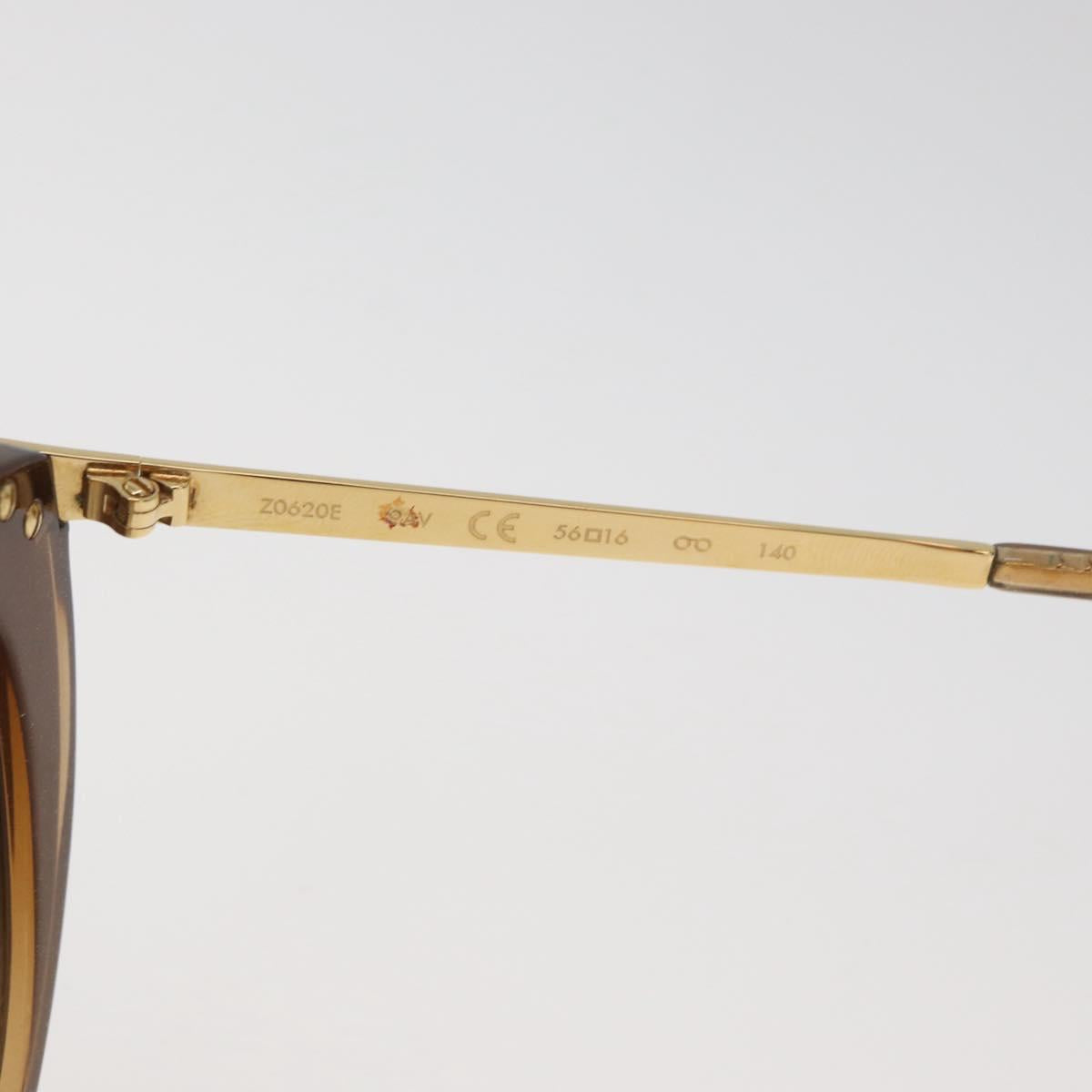 LOUIS VUITTON Sunglasses metal Brown LV Auth BA12484A
