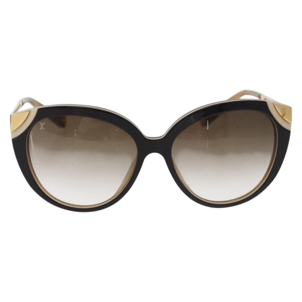 LOUIS VUITTON Sunglasses metal Brown LV Auth BA12484A