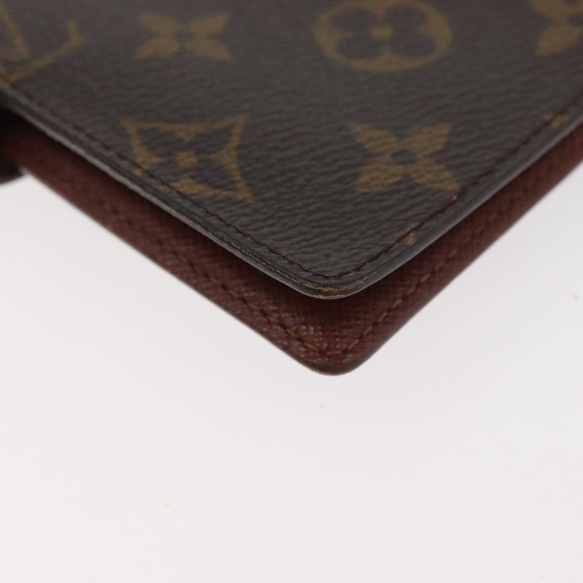 LOUIS VUITTON Monogram Agenda PM Day Planner Cover R20005 LV Auth BA12488