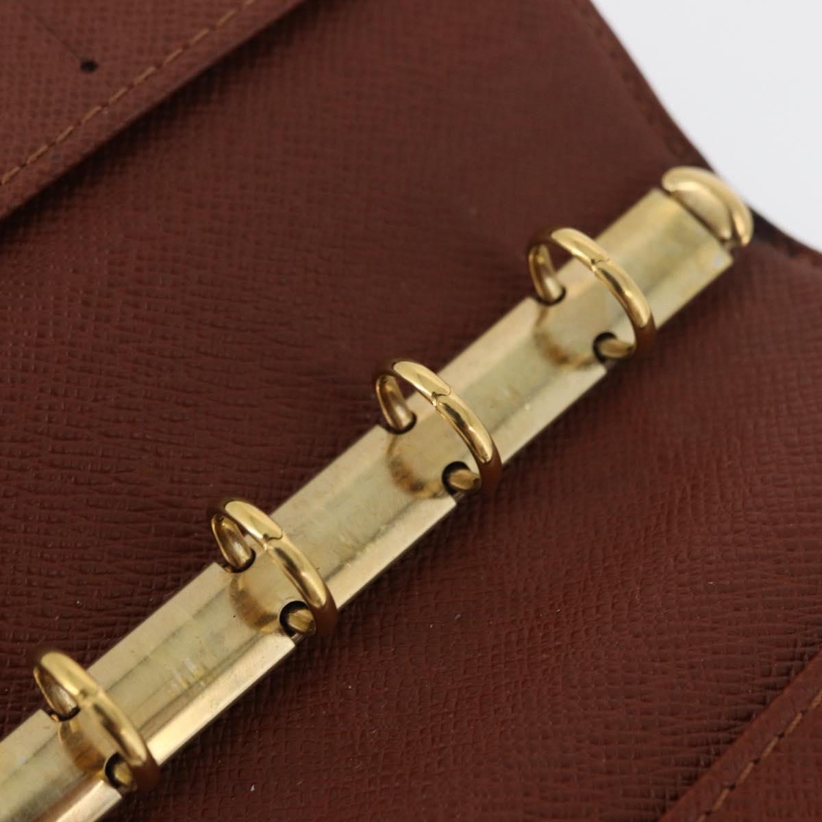 LOUIS VUITTON Monogram Agenda PM Day Planner Cover R20005 LV Auth BA12488