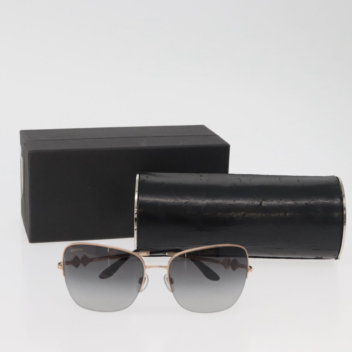 BVLGARI Sunglasses metal Brown Auth BA12489A