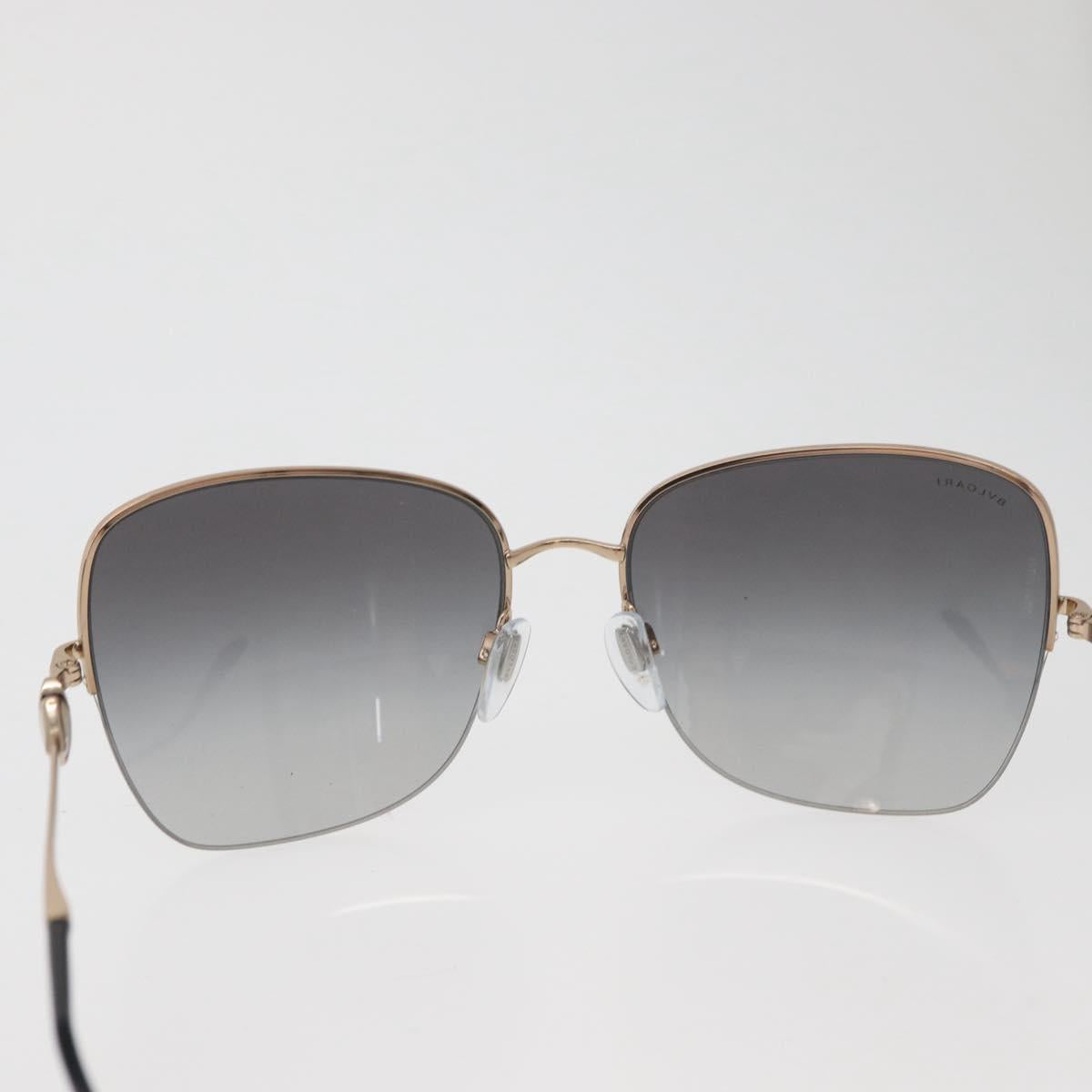 BVLGARI Sunglasses metal Brown Auth BA12489A