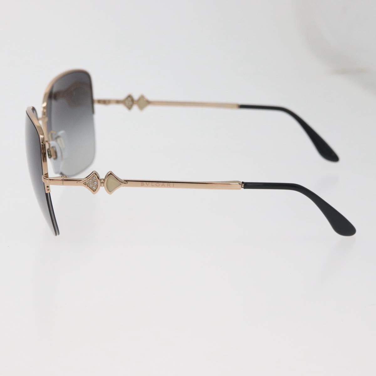 BVLGARI Sunglasses metal Brown Auth BA12489A