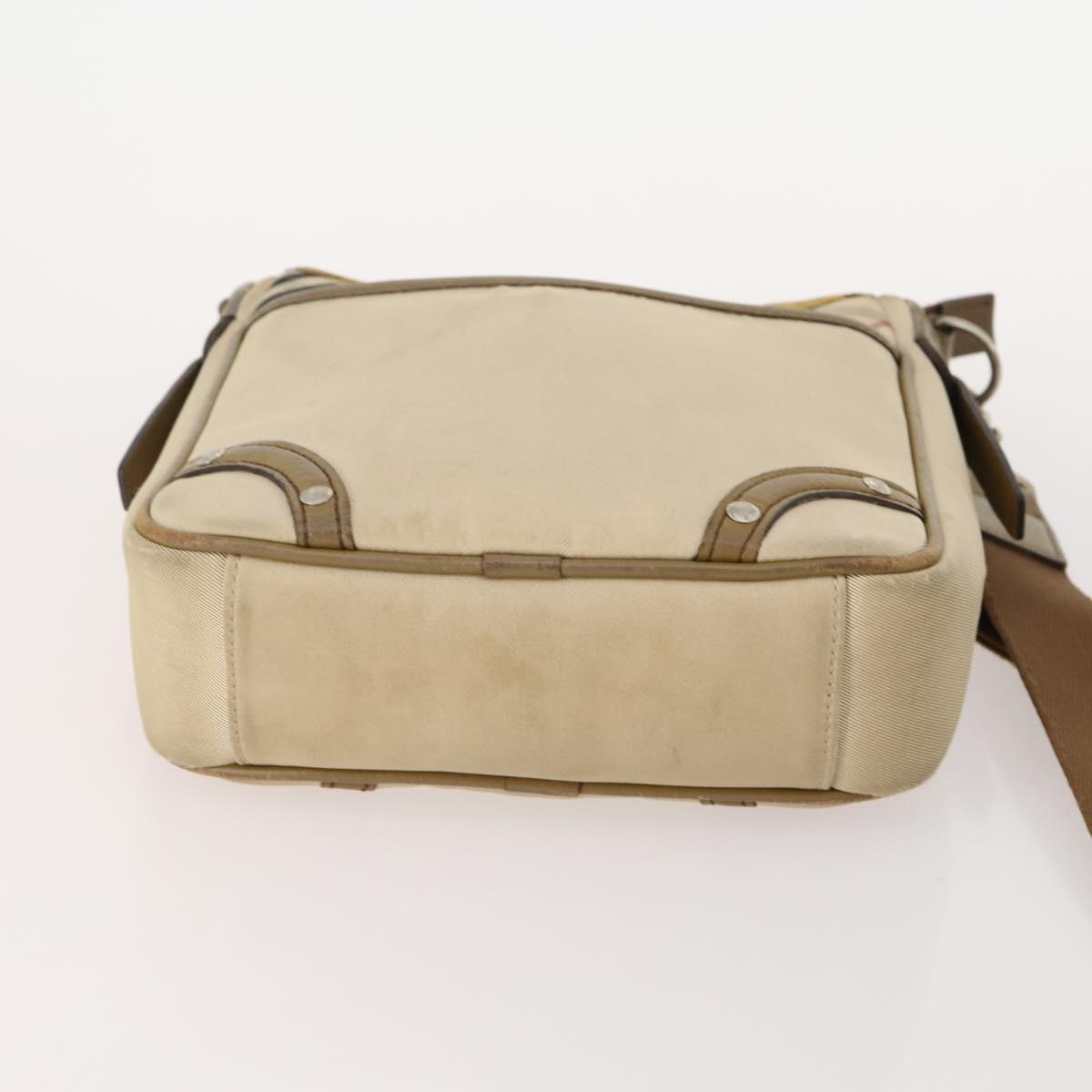 Burberrys Burberry Nova Check Shoulder Bag Canvas 2 Set Beige Auth BA12494