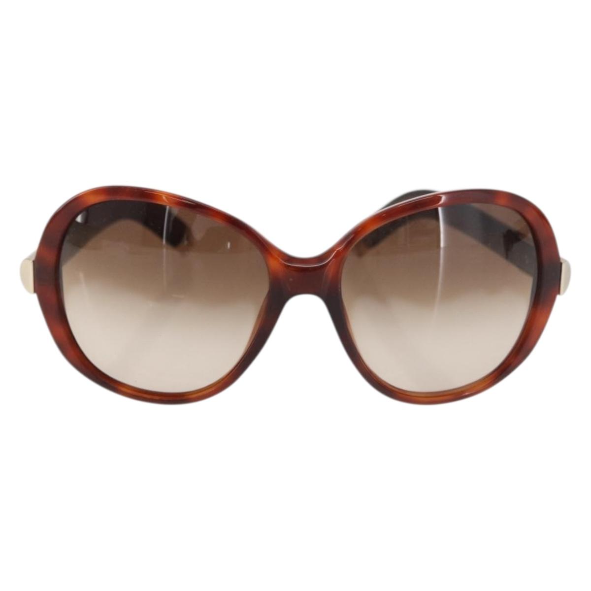 Chloe Sunglasses plastic 2 Set Brown Bordeaux Auth BA12498