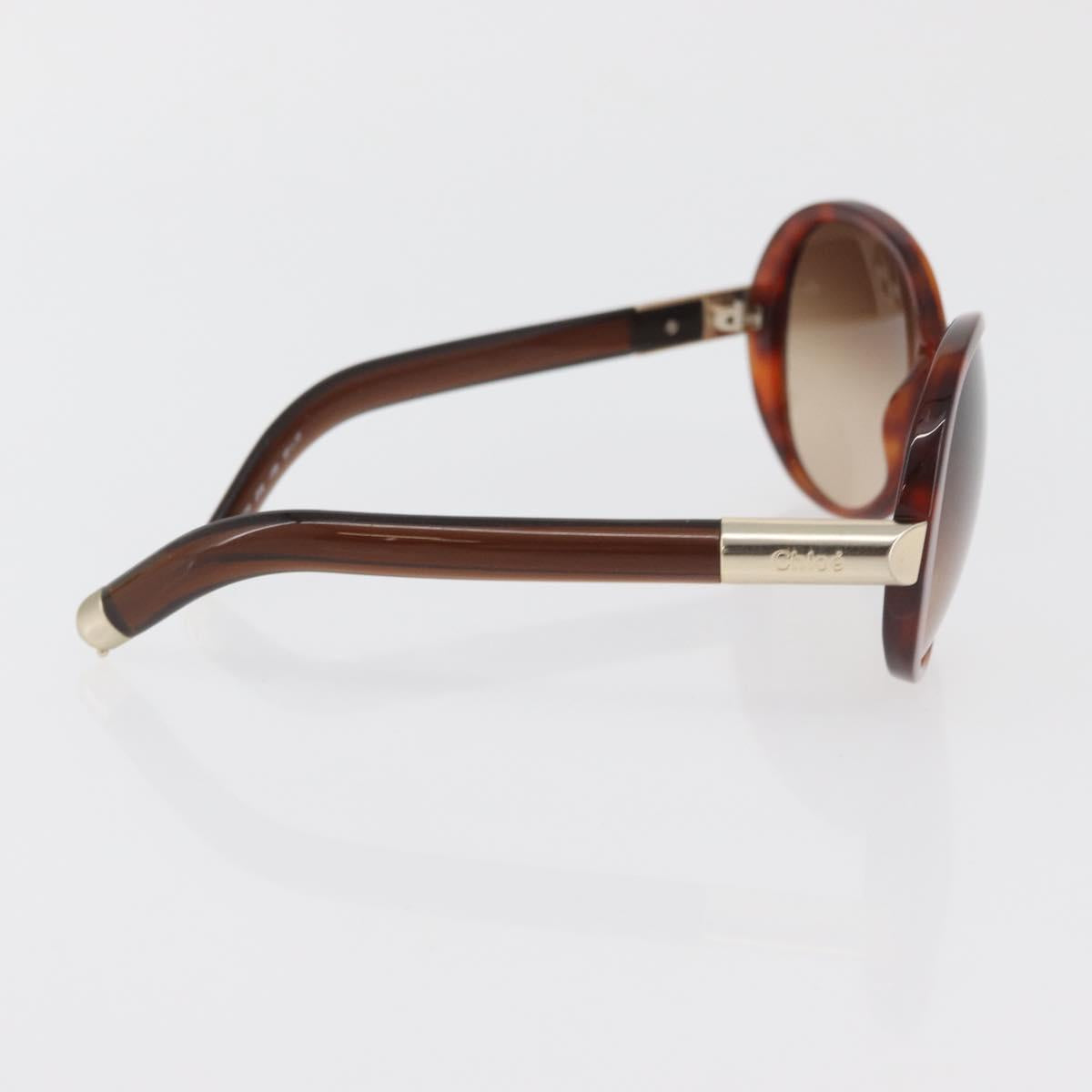 Chloe Sunglasses plastic 2 Set Brown Bordeaux Auth BA12498