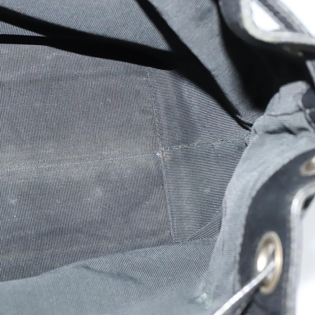 CHANEL Shoulder Bag Caviar Skin Black Silver CC Auth BA125