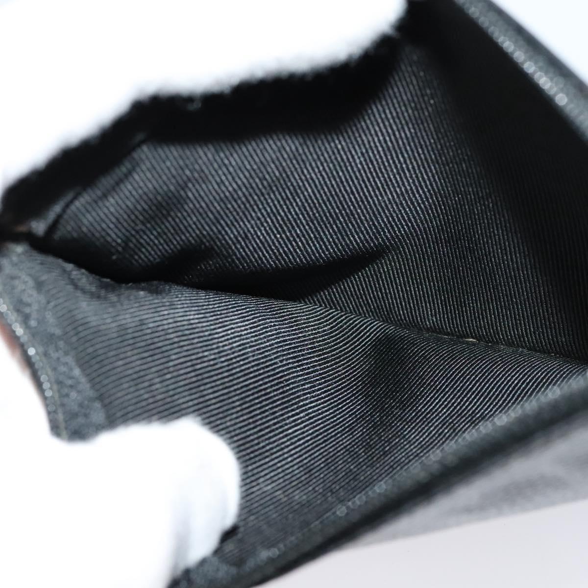 CHANEL Shoulder Bag Caviar Skin Black Silver CC Auth BA125