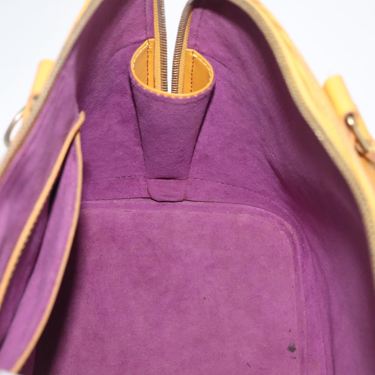 LOUIS VUITTON Epi Alma Hand Bag Yellow M52149 LV Auth BA12501