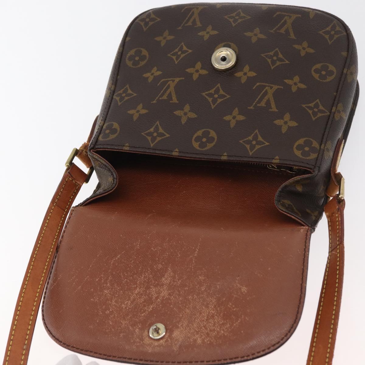 LOUIS VUITTON Monogram Saint Cloud MM Shoulder Bag M51243 LV Auth BA12522