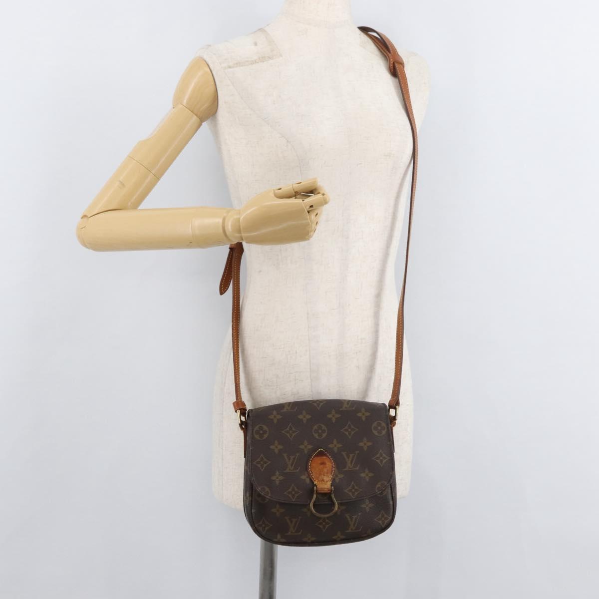 LOUIS VUITTON Monogram Saint Cloud MM Shoulder Bag M51243 LV Auth BA12522