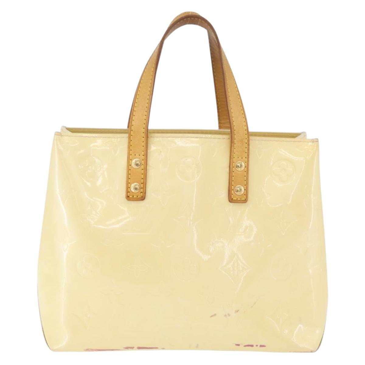 LOUIS VUITTON Monogram Vernis Reade PM Hand Bag Gris M91145 LV Auth BA12523