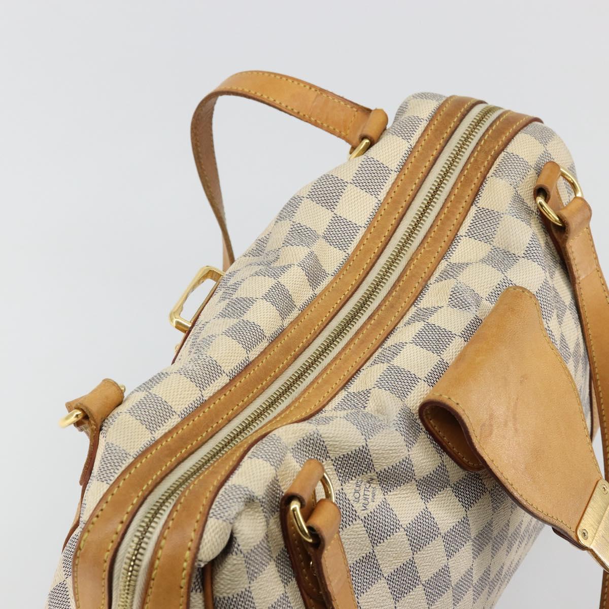 LOUIS VUITTON Damier Azur Stresa PM Tote Bag M51188 LV Auth BA12526