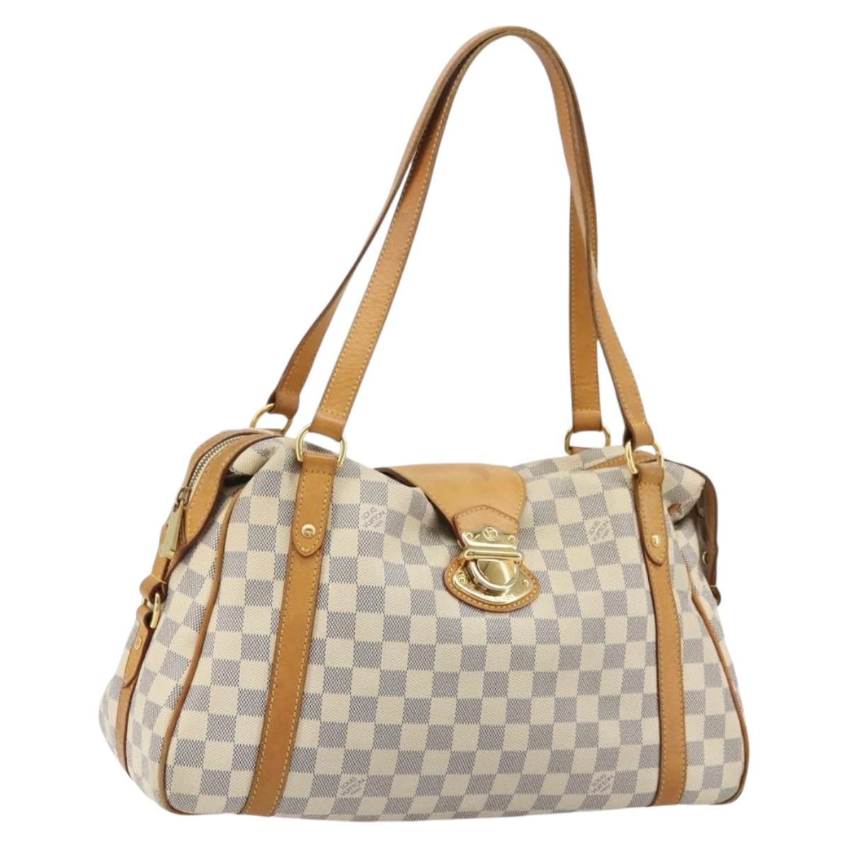 LOUIS VUITTON Damier Azur Stresa PM Tote Bag M51188 LV Auth BA12526