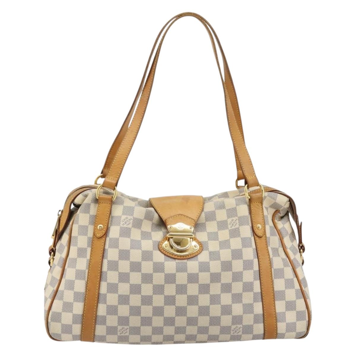 LOUIS VUITTON Damier Azur Stresa PM Tote Bag M51188 LV Auth BA12526