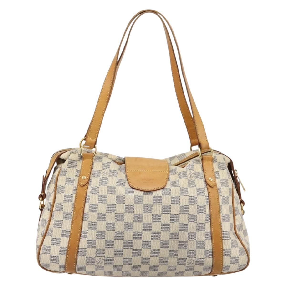 LOUIS VUITTON Damier Azur Stresa PM Tote Bag M51188 LV Auth BA12526