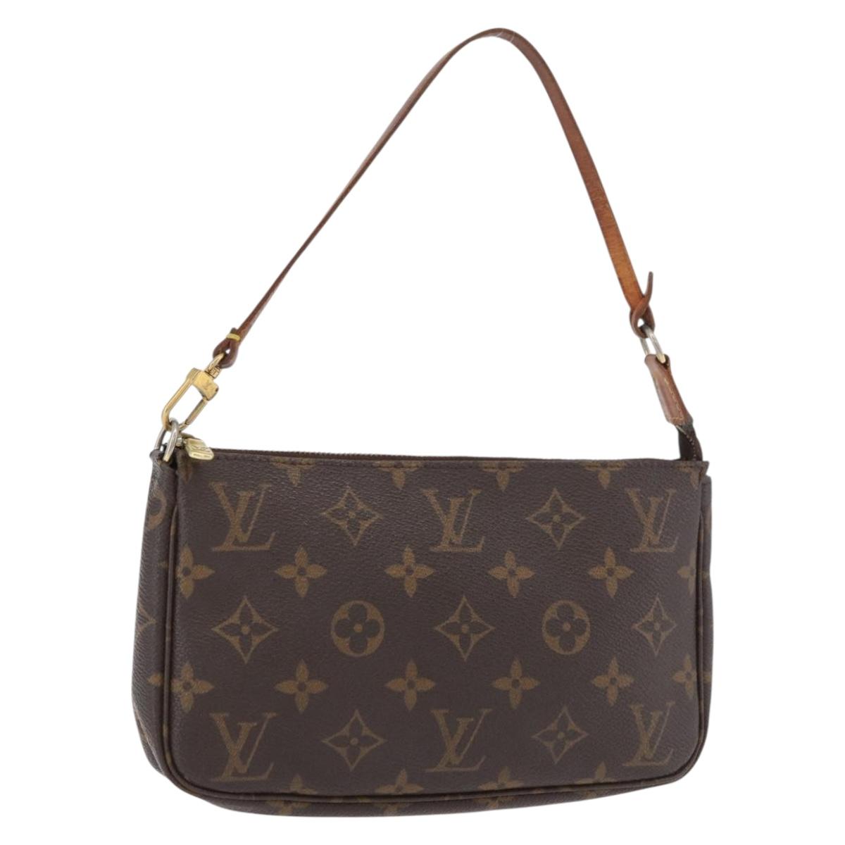 LOUIS VUITTON Monogram Pochette Accessoires Pouch M51980 LV Auth BA12527