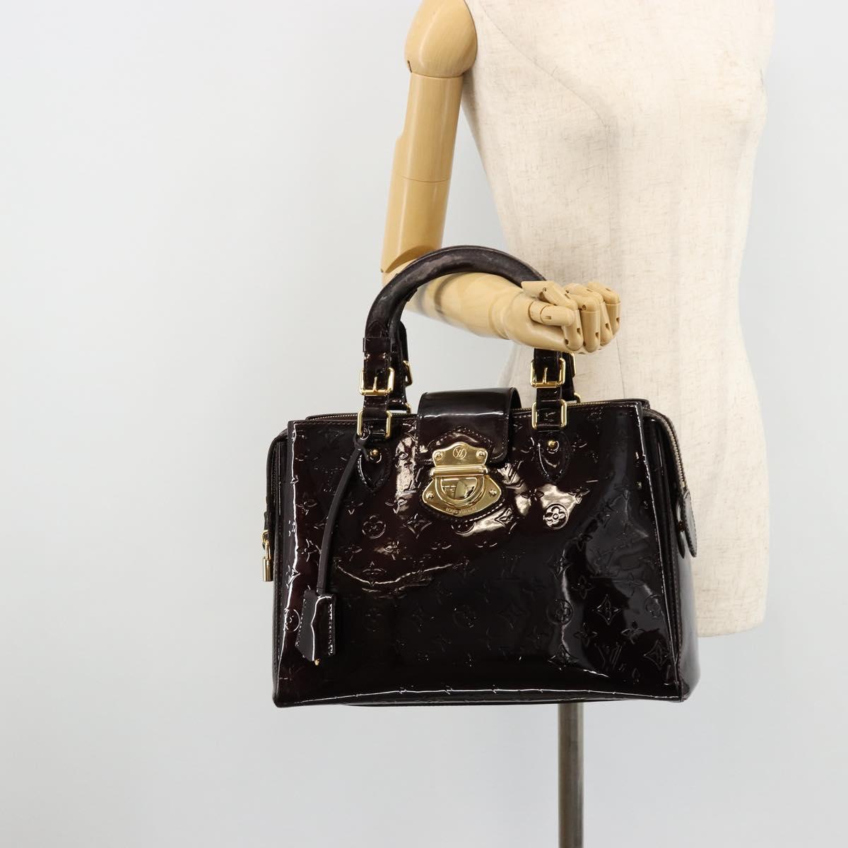 LOUIS VUITTON Monogram Vernis Melrose Avenue Bag Amarante M93757 LV Auth BA12530