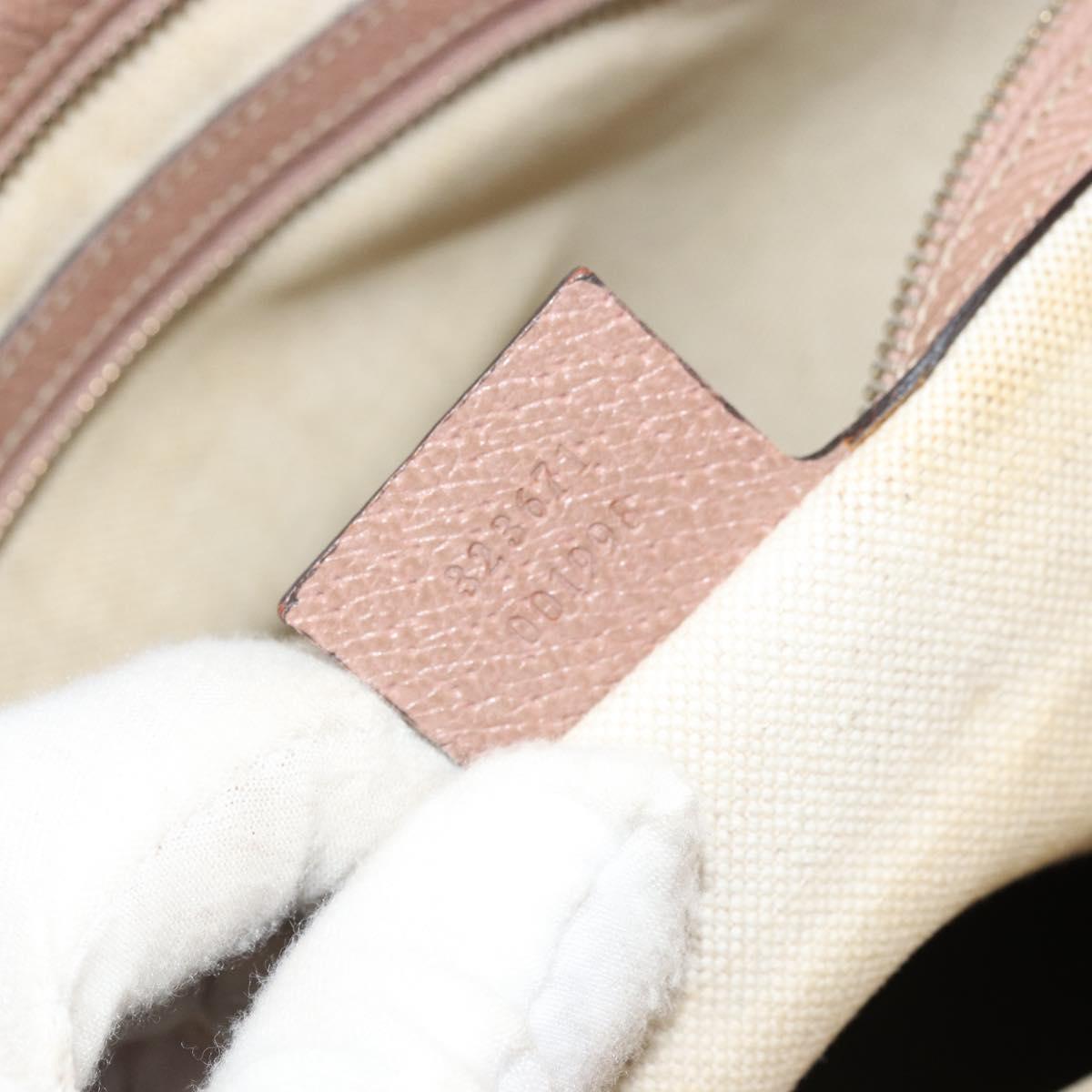 GUCCI GG Canvas Tote Bag Beige Gold 323671 Auth BA12545