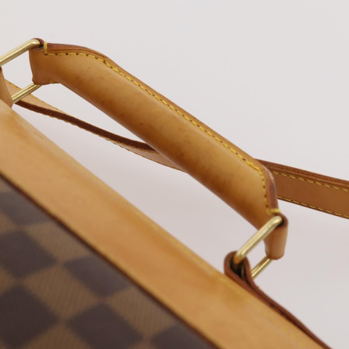 LOUIS VUITTON Damier Ebene Clipper Boston Bag 2way M99039 LV Auth BA12554A