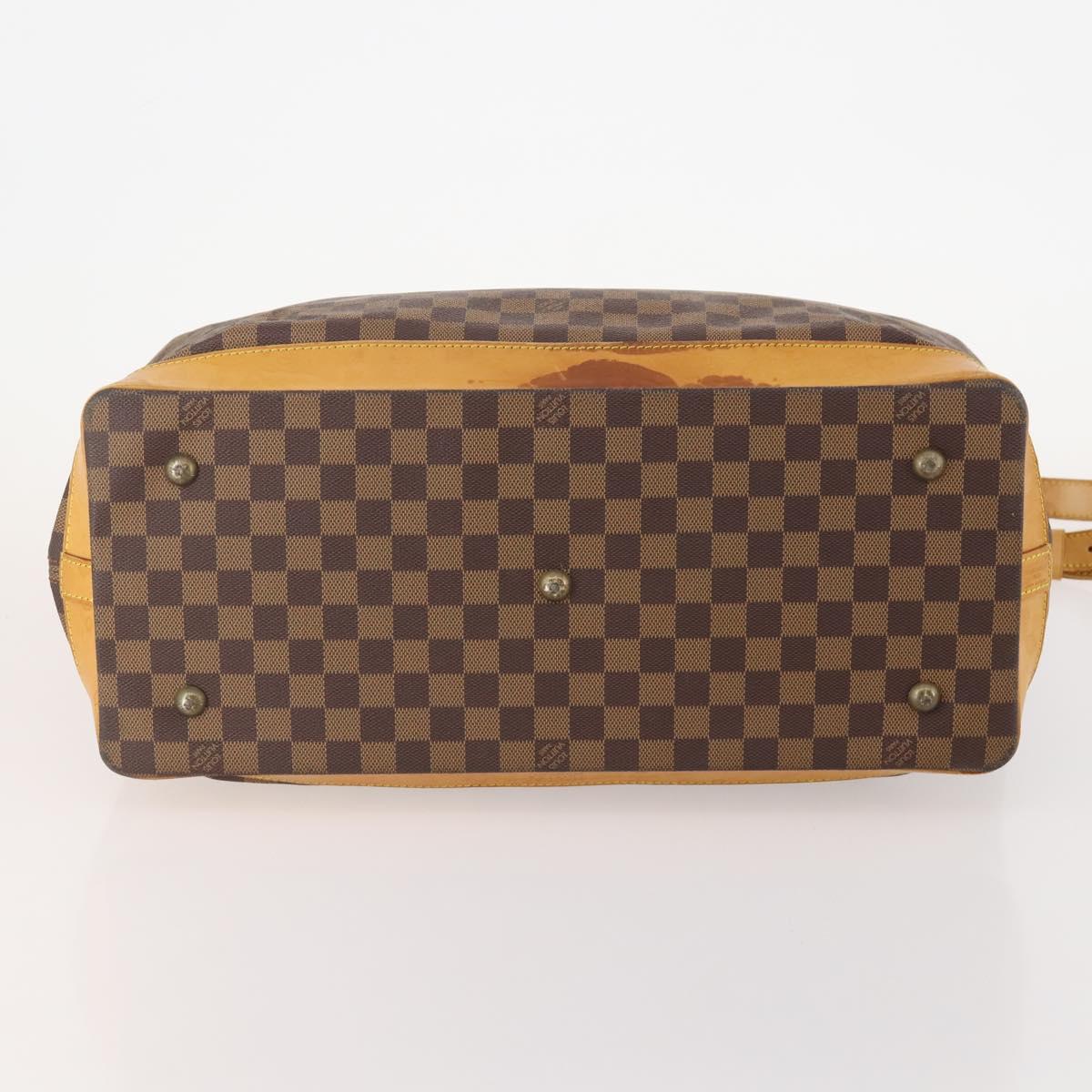 LOUIS VUITTON Damier Ebene Clipper Boston Bag 2way M99039 LV Auth BA12554A