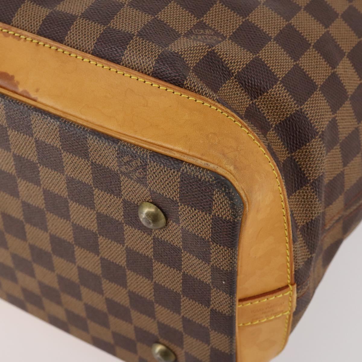 LOUIS VUITTON Damier Ebene Clipper Boston Bag 2way M99039 LV Auth BA12554A