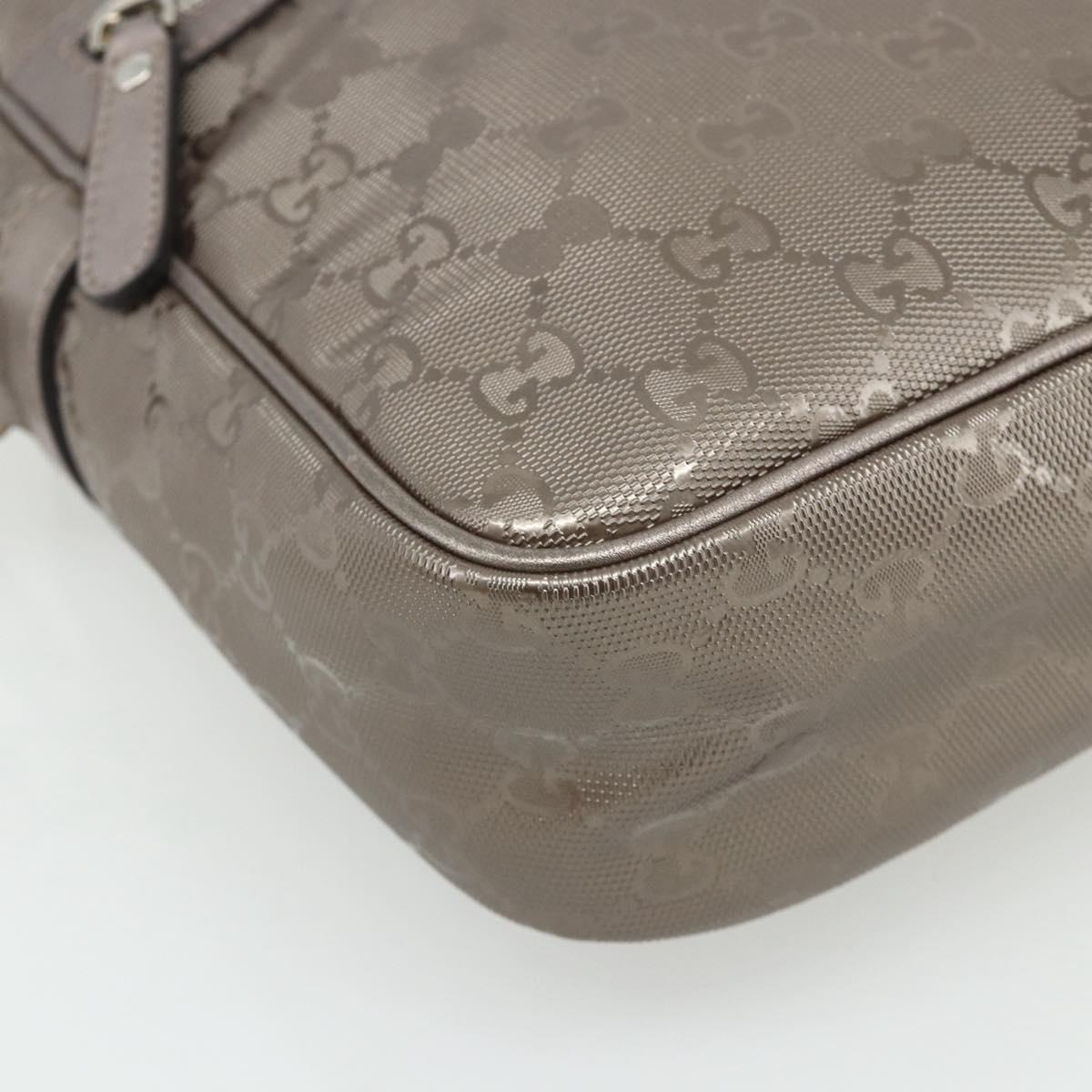 GUCCI GG Implementation Shoulder Bag PVC Pink Silver 233268 Auth BA12559A
