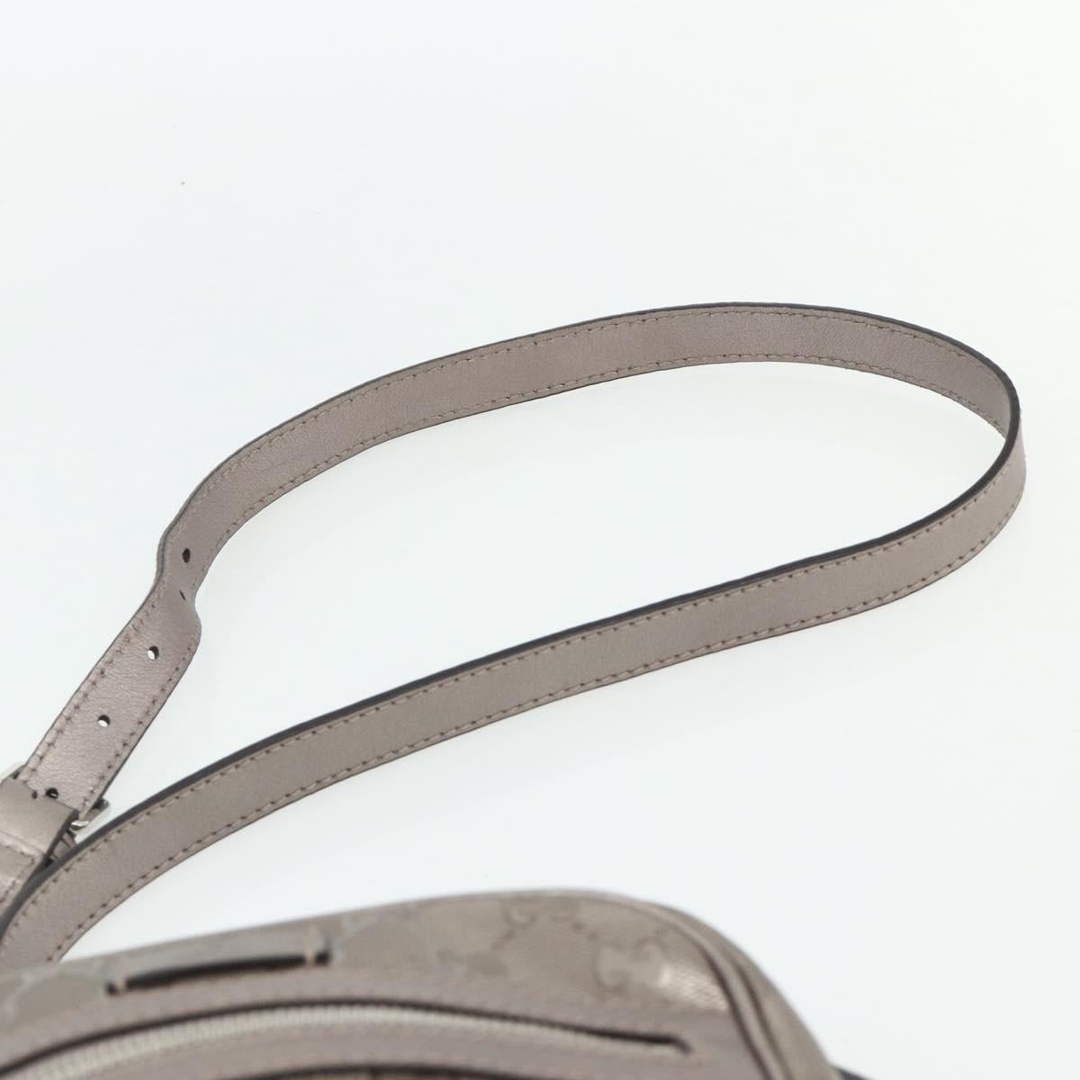 GUCCI GG Implementation Shoulder Bag PVC Pink Silver 233268 Auth BA12559A