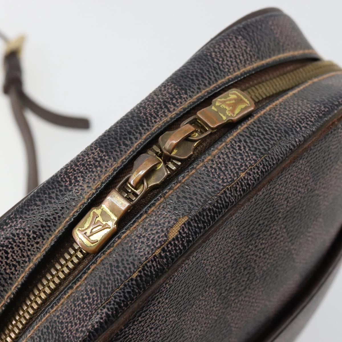 LOUIS VUITTON Damier Ebene Ipanema PM Shoulder Bag N51294 LV Auth BA12561