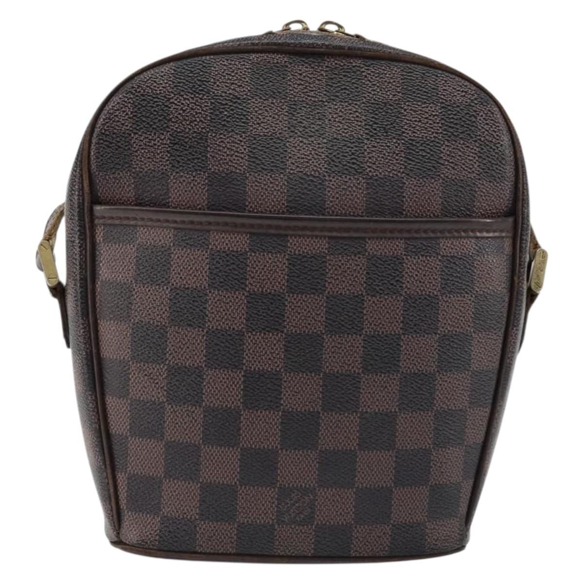 LOUIS VUITTON Damier Ebene Ipanema PM Shoulder Bag N51294 LV Auth BA12561