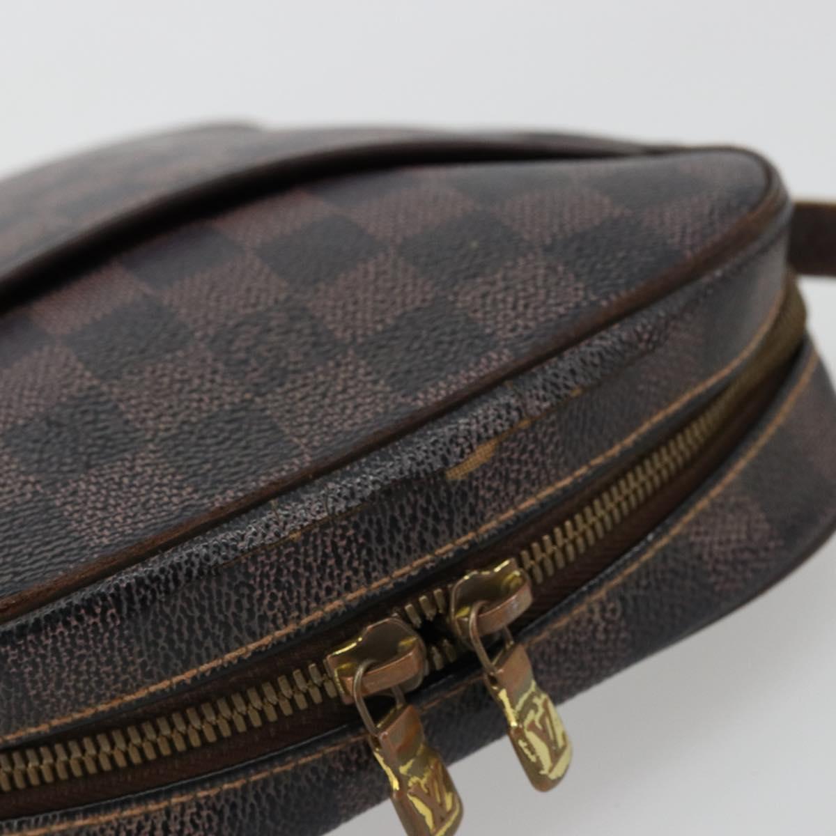 LOUIS VUITTON Damier Ebene Ipanema PM Shoulder Bag N51294 LV Auth BA12561