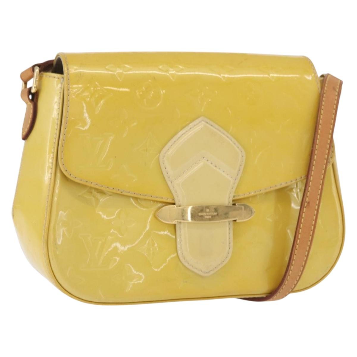LOUIS VUITTON Vernis Bell Flower GM Bag Broncorail M91706 LV Auth BA12566