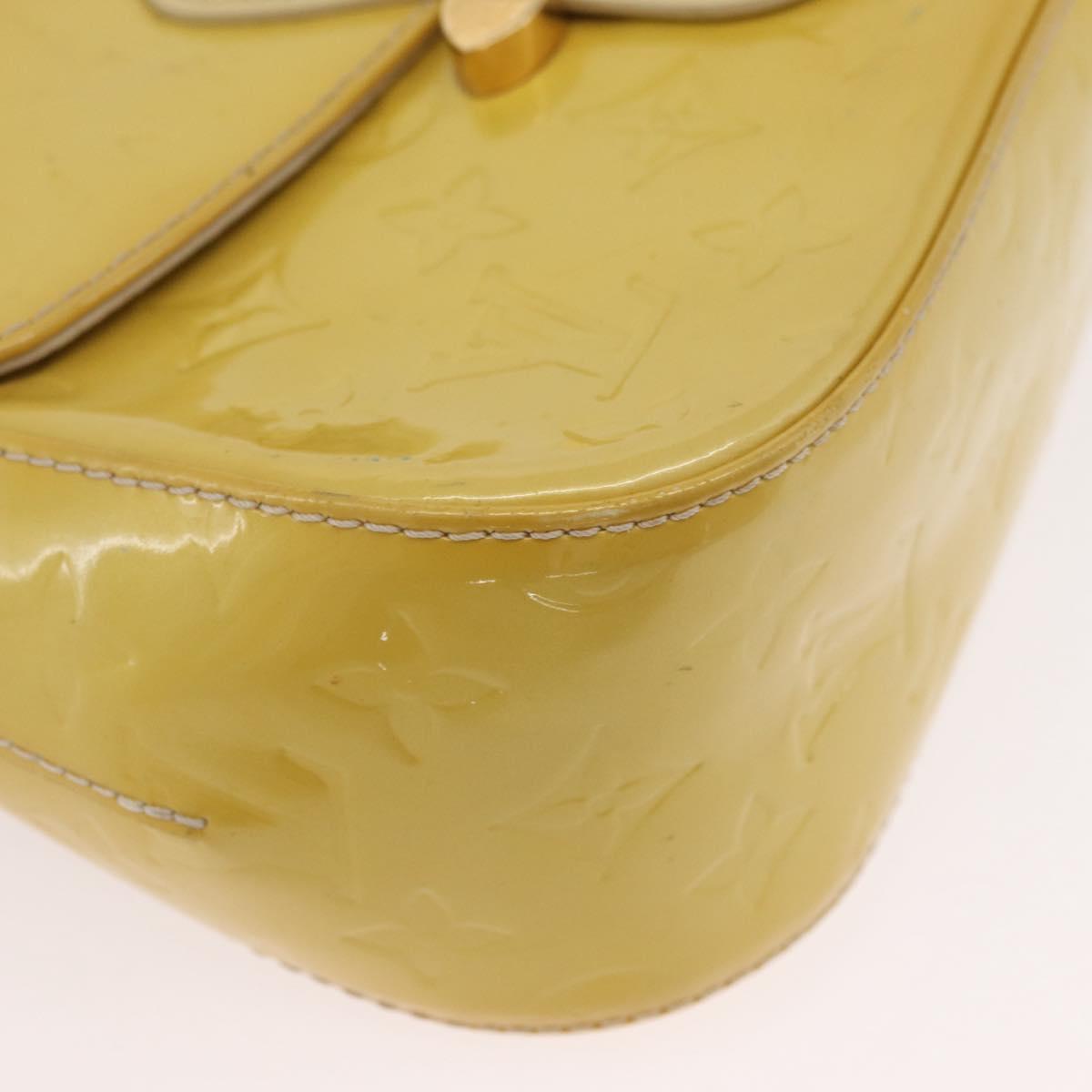 LOUIS VUITTON Vernis Bell Flower GM Bag Broncorail M91706 LV Auth BA12566