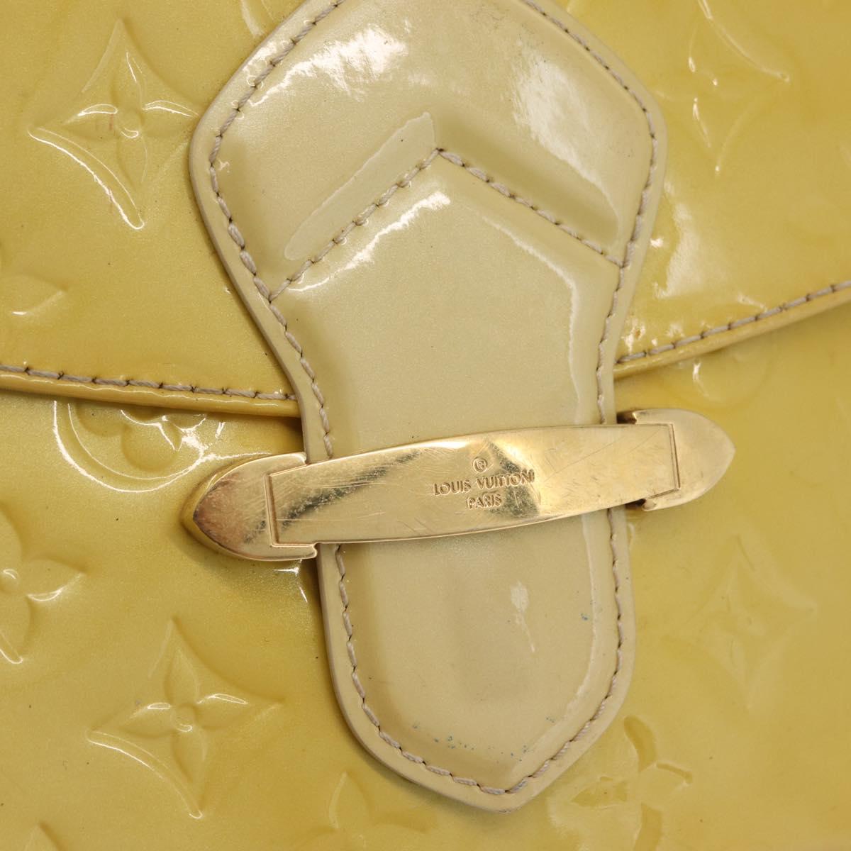 LOUIS VUITTON Vernis Bell Flower GM Bag Broncorail M91706 LV Auth BA12566