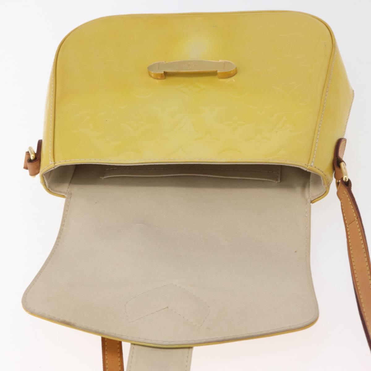 LOUIS VUITTON Vernis Bell Flower GM Bag Broncorail M91706 LV Auth BA12566