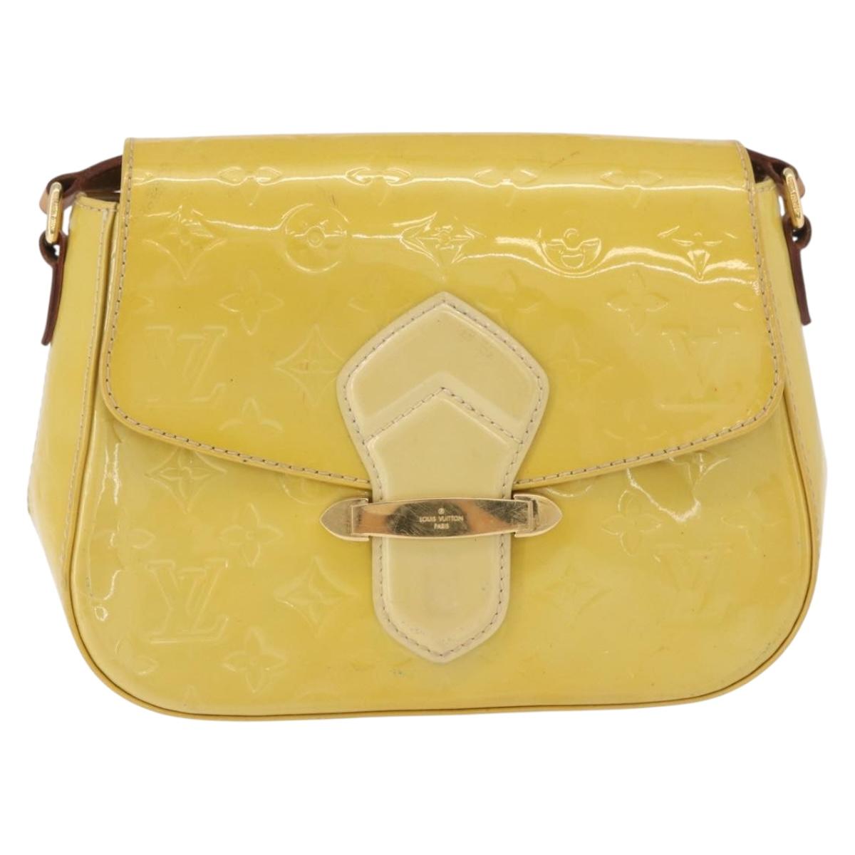 LOUIS VUITTON Vernis Bell Flower GM Bag Broncorail M91706 LV Auth BA12566