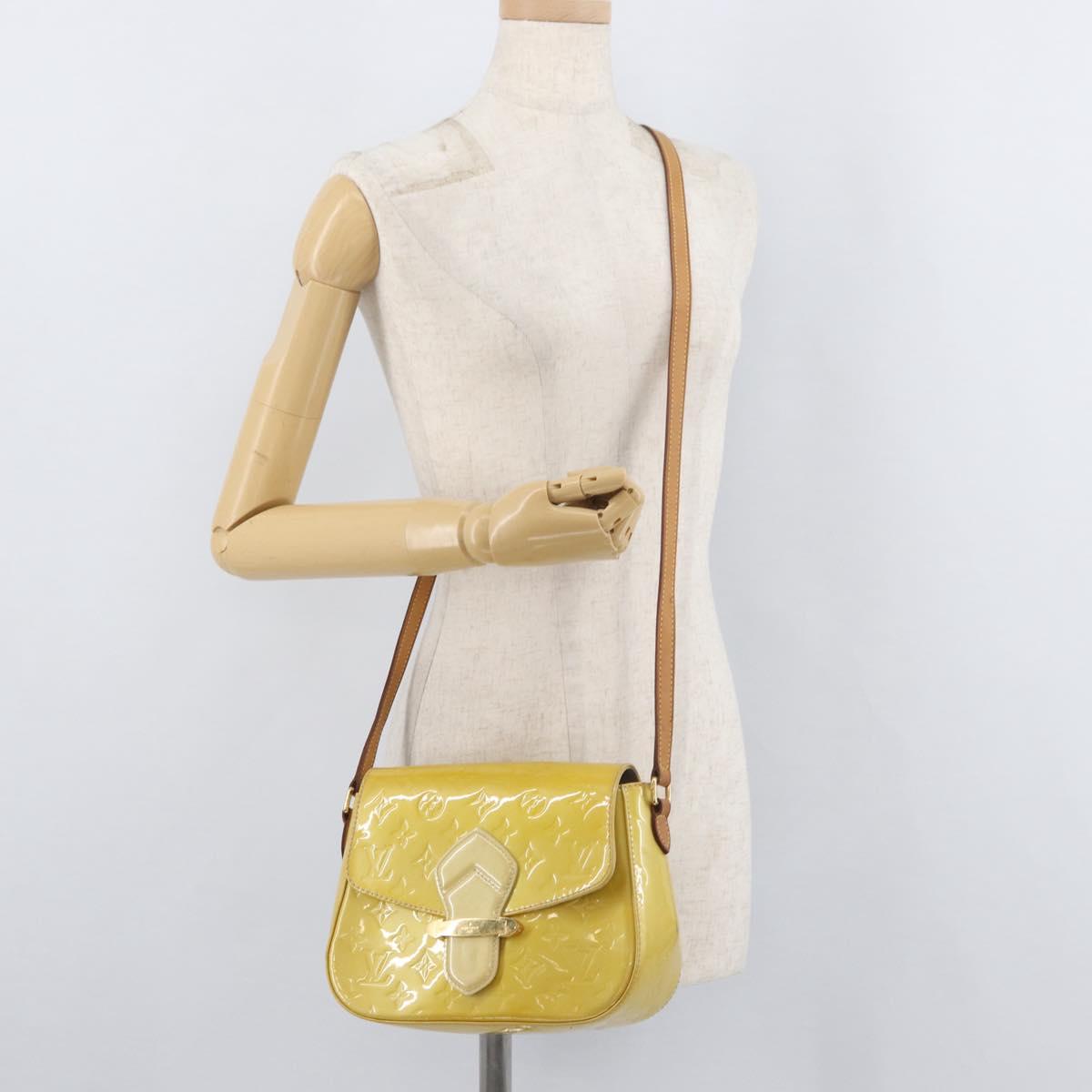 LOUIS VUITTON Vernis Bell Flower GM Bag Broncorail M91706 LV Auth BA12566