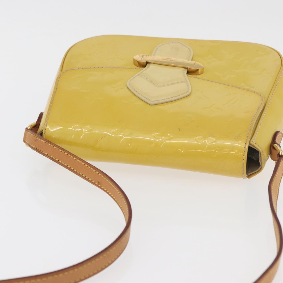 LOUIS VUITTON Vernis Bell Flower GM Bag Broncorail M91706 LV Auth BA12566