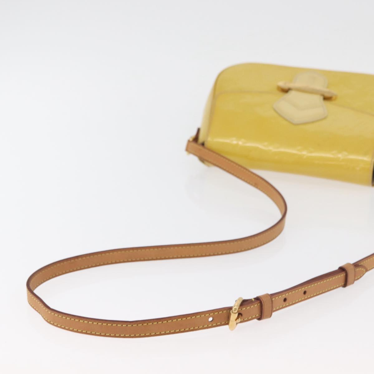 LOUIS VUITTON Vernis Bell Flower GM Bag Broncorail M91706 LV Auth BA12566