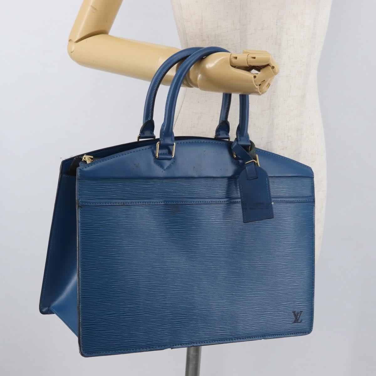 LOUIS VUITTON Epi Riviera Hand Bag Blue M48185 LV Auth BA12568