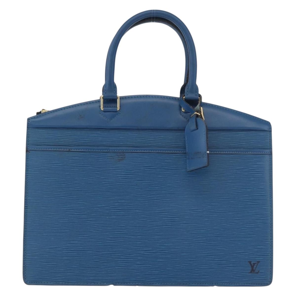 LOUIS VUITTON Epi Riviera Hand Bag Blue M48185 LV Auth BA12568