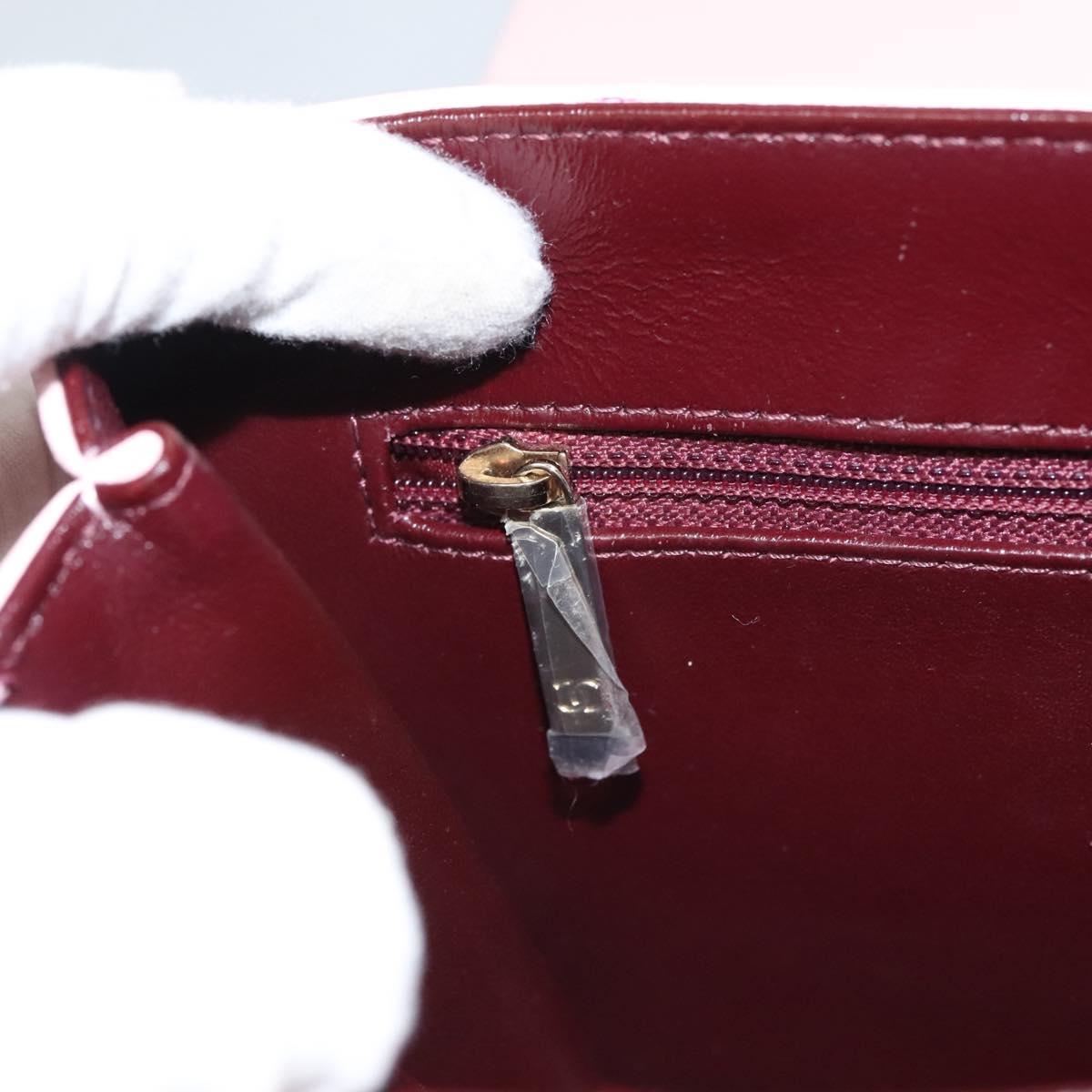 CHANEL Matelasse25 Single Flap Chain Shoulder Bag Lamb Skin Pink CC Auth BA1256AM