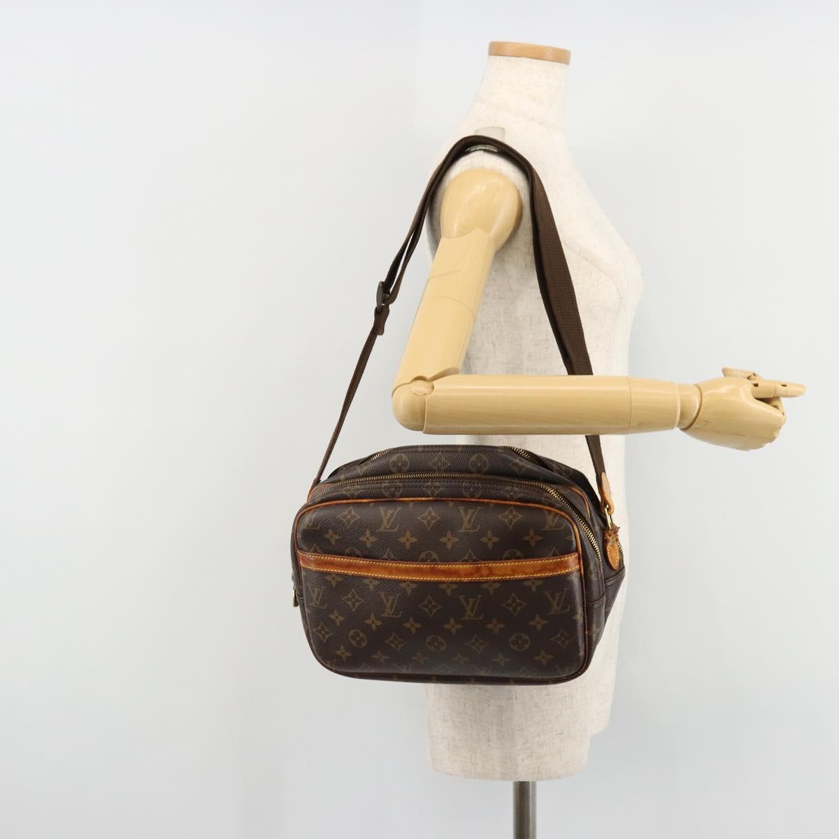 LOUIS VUITTON Monogram Reporter PM Shoulder Bag M45254 LV Auth BA12573